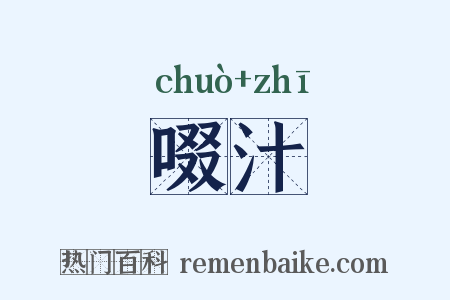 啜汁是什么意思的图片